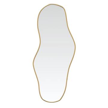 Elegant Gold Wall Mirror 60x25 cm - Minimalistic Design