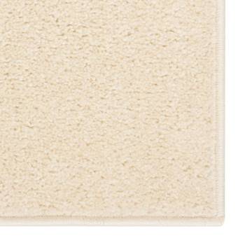 Elegant Cream Short Pile Rug 200x290 cm - Hipomarket