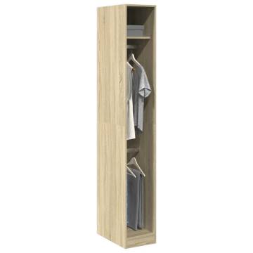 Wardrobe Sonoma Oak - Engineered Wood Storage Solution