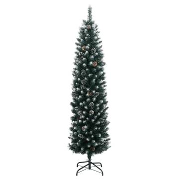 Artificial Slim Christmas Tree with 150 LEDs - 120 cm