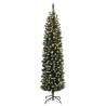 Artificial Slim Christmas Tree with 150 LEDs - 120 cm