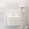  Bathroom Furniture Set High Gloss White Engineered Wood Colour high gloss white Size 80 x 38.5 x 46 cm Number of 1 Number of Pieces 