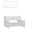 High Gloss White Bathroom Furniture Set - Stylish & Convenient