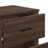 Elegant Brown Oak Chest of Drawers - 91x35.5x74.5 cm