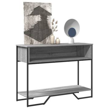 Console Table Grey Sonoma - 100x35x74.5 cm Engineered Wood