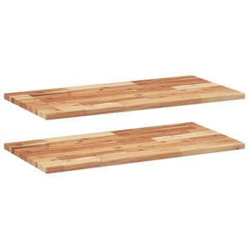 Floating Shelves 2 pcs - Solid Acacia Wood | HipoMarket