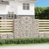 Arched Gabion Baskets 15 pcs 200x50x180/200 cm Galvanised Iron Size 200 x 50 x 180/200 cm Quantity in Package 15 