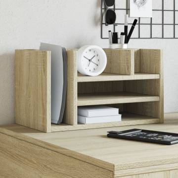 Desk Organiser Sonoma Oak - Compact & Durable | HipoMarket