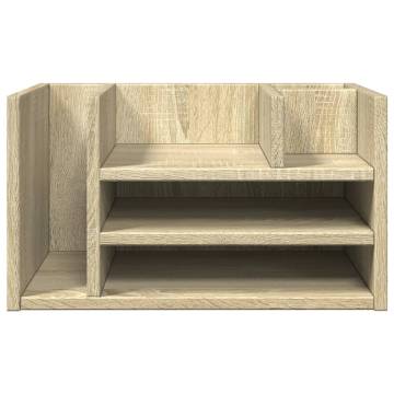 Desk Organiser Sonoma Oak - Compact & Durable | HipoMarket