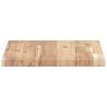 Floating Shelves 2 pcs | Untreated Solid Acacia Wood