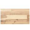 Untreated Solid Wood Acacia Floating Shelf - 60x20 cm