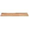 Floating Acacia Wood Shelves - 4 pcs | Stylish Storage Solutions