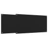 Stylish Black Kitchen Backsplashes - 2 pcs Tempered Glass 80x50 cm