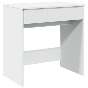 White Dressing Table with Mirror - 73x46.5x120 cm