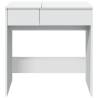 White Dressing Table with Mirror - 73x46.5x120 cm