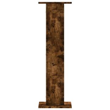 Speaker Stands 2 pcs Smoked Oak - Stylish & Durable Design