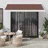  Automatic Retractable Awning Brown 300x250 cm Colour brown and white Size 300 x 250 cm Quantity in Package 1 