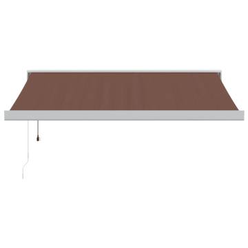 Automatic Retractable Awning Brown 300x250 cm | HipoMarket