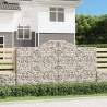  Arched Gabion Baskets 17 pcs 300x30x160180 cm Galvanised Iron Size 300 x 30 x 160/180 cm Quantity in Package 17 