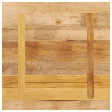 Square Solid Wood Table Top 80x80 cm | Rustic Mango Design