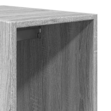 Grey Sonoma Wardrobe - Stylish Engineered Wood Storage Solution