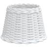 Stylish White Wicker Lamp Shade Ø30x20 cm - Hipomarket