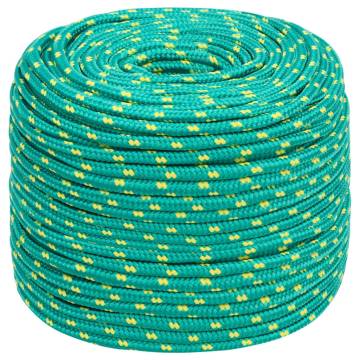 Boat Rope Green 6mm 100m Polypropylene - Durable & Versatile