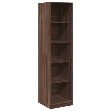 Brown Oak Wardrobe - 50x50x200 cm Engineered Wood | HipoMarket