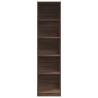 Brown Oak Wardrobe - 50x50x200 cm Engineered Wood | HipoMarket