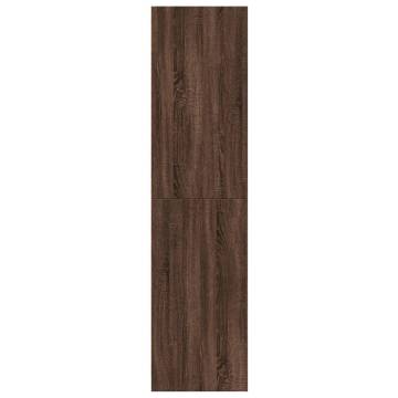 Brown Oak Wardrobe - 50x50x200 cm Engineered Wood | HipoMarket