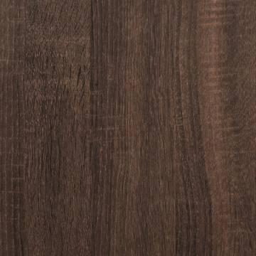 Brown Oak Wardrobe - 50x50x200 cm Engineered Wood | HipoMarket