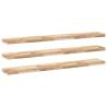 Floating Shelves - 3 pcs Untreated Solid Acacia Wood | Hipo Market