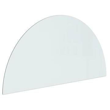 Fireplace Glass Plate Half Round 1000x500 mm - Hipomarket