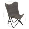 Butterfly Chair Anthracite Canvas - Ergonomic & Stylish