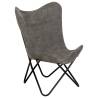 Butterfly Chair Anthracite Canvas - Ergonomic & Stylish