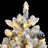 Artificial Hinged Christmas Tree 300 LEDs & Ball Set 210 cm