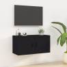  Wall Mounted TV Cabinet Black 80x34.5x40 cm Colour black Quantity in Package 1 Height 40 cm Width 80 cm 