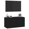 Wall Mounted TV Cabinet Black - Stylish & Practical Storage