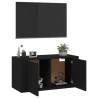 Wall Mounted TV Cabinet Black - Stylish & Practical Storage