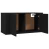 Wall Mounted TV Cabinet Black - Stylish & Practical Storage