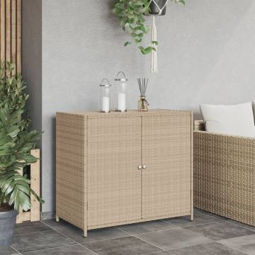 Beige Garden Storage Cabinet - Durable & Stylish - 83x45x76 cm