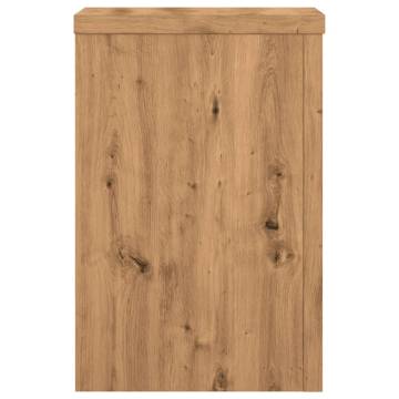 Artisian Oak Plant Stands - 2 pcs | Durable Engineered Wood