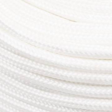 Boat Rope Full White 6mm 100m Polypropylene - Durable & Versatile