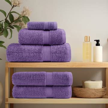 Premium SOLUND Shower Towels - 10 Pack Purple 70x140 cm