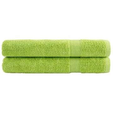 Premium SOLUND Sauna Towels - Apple Green 80x200 cm 2 pcs