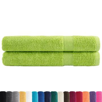 Premium SOLUND Sauna Towels - Apple Green 80x200 cm 2 pcs