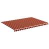 Replacement Fabric for Awning - Orange & Brown 5x3.5m