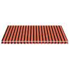 Replacement Fabric for Awning - Orange & Brown 5x3.5m