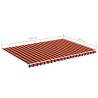 Replacement Fabric for Awning - Orange & Brown 5x3.5m