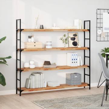 3 pcs Floating Shelves - Solid Acacia Wood | HipoMarket UK